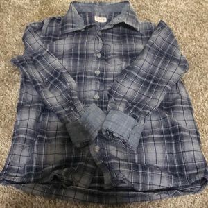 Boys size 8/10 flannel button down.